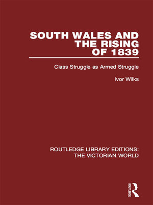 cover image of South Wales and the Rising of 1839